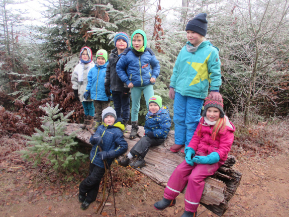 Spiel - Sport  -Spaß im Winterwald